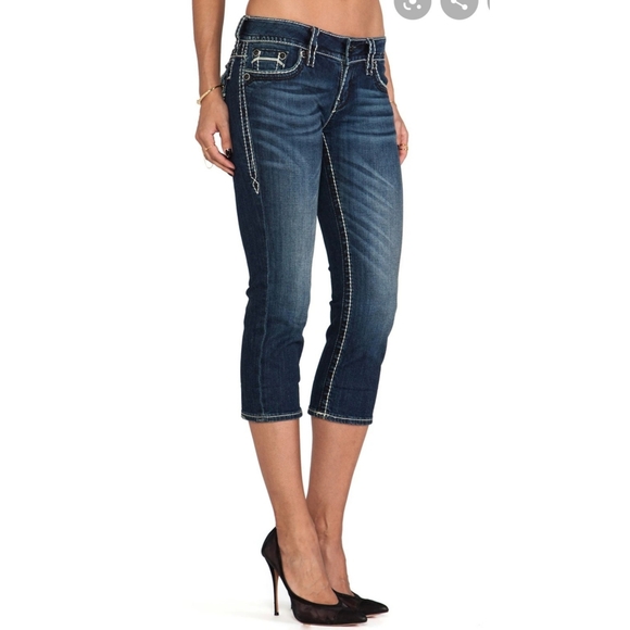 Rock Revival Denim - Rock Revival | Dark Wash Capri Jeans